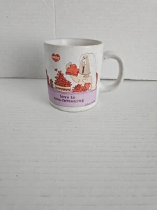 CATHY COMICS STONEWARE MUG "LOVE IS NON-FATTENING" 1983 VTG - Picture 1 of 9