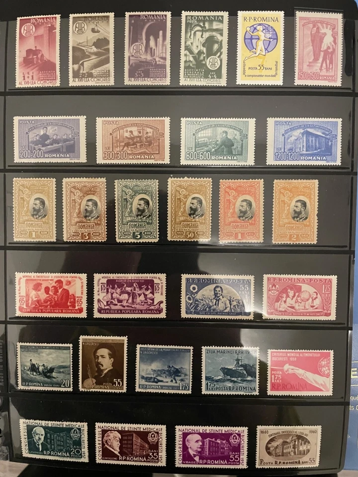 Romania 1906-1962 SC #186/1500 & B349/373 MH MINT HINGED, 3 comp. set CV US$53.5 - Image 1 of 1