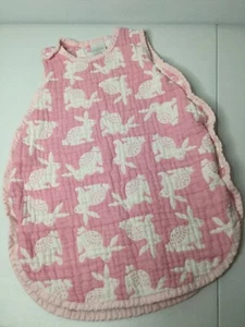 LIVING TEXTILES Baby Pink & White Wearable Blanket. Size 3-18 Months. Excel Cond - Picture 1 of 5