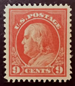US STAMPS #415 9c FRANKLIN MINT MOGNH cv $600 xf/s - Picture 1 of 2