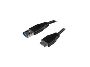 StarTech.com 15cm (6in) Short Slim SuperSpeed USB 3.0 A to Micro B Cable - M/M - Picture 1 of 3