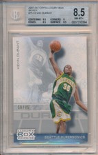 2007-08 Topps Luxury Box Silver #75 Kevin Durant RC Rookie /75 BGS 8.5