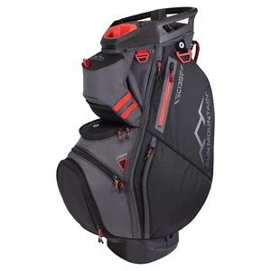 Sun Mountain 2025 C-130 Borsa per carrello da golf premium divisa 14 vie - ACCIAIO NERO ROSSO - Foto 1 di 7
