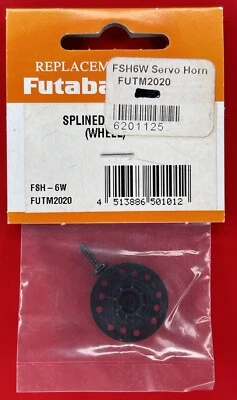 Vintage Futaba Servo Splined Servo Wheel Horn FUTM2020 Black S148 S28 S91001 - Image 1 of 2