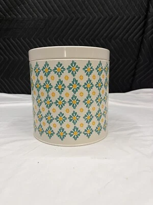 The Pioneer Woman Medium Canister Metal Farm House Kitchen Floral Top 6.5" Tall - Image 1 of 4
