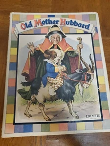 Old Mother Hubbard Rhyme Book N.Y. 1930. Linenette. color illus. Antique Vintage - Picture 1 of 7