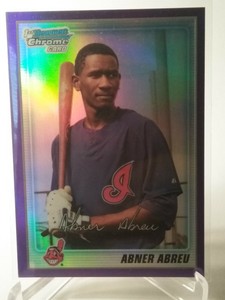 2010 Bowman Chrome Purple Abner Abreu Card # BCP46 Numbered 16/999