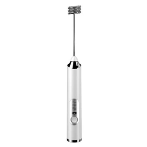 Rechargeable Milk Coffee Frother Whisk Egg Electric Beater Handheld Frappe Mixer - Picture 1 of 4