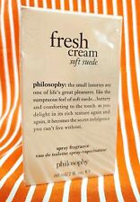 Philosophy FRESH CREAM SOFT SUEDE Toilette EDT Perfume Spray Fragrance 2 oz BOX!