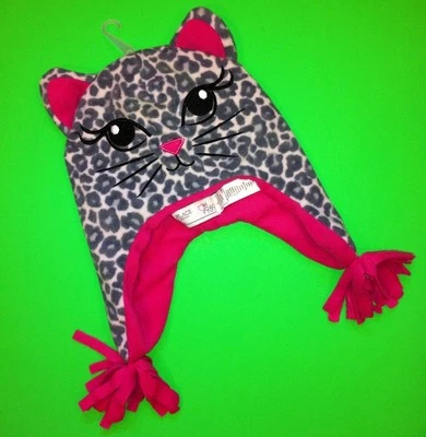 ¡NUEVO! TCP Bebé Niñas Gato Sombrero 2 3 4 Años ¡Gran Regalo! Lindo Rosa Invierno Cálido Foto 1 de 3