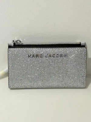 NWT Marc Jacobs Silver Glitter Slim Wallet  - Image 1 of 4