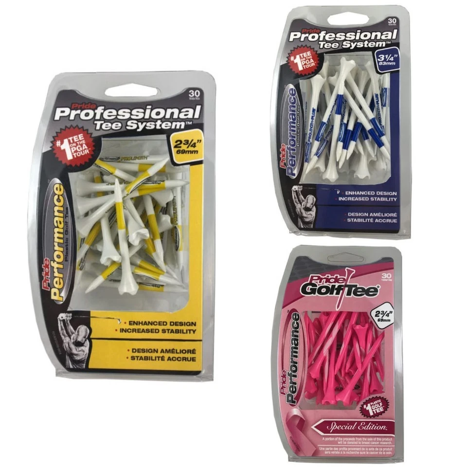 NEW Pride Performance Evolution Plastic Golf Tees-Pick Quantity, Length & Color! - Image 1 of 1