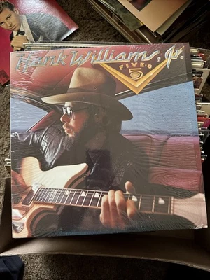 Hank Williams, Jr. Five O 50 Vinyl Record Album Foto 1 de 4