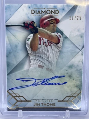2020 Topps Diamond Icons Jim Thome Auto 11/25 AC-JTH - Image 1 of 4