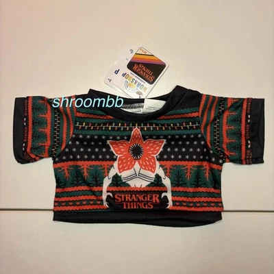 Suéter novo com etiquetas Build A Bear Stranger Things Demogorgon Natal 2024 - Imagem 1 de 2