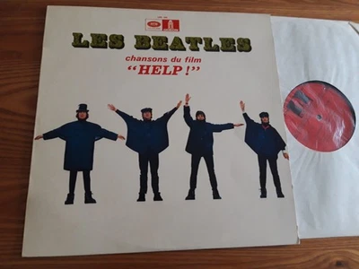 BEATLES Help  FRENCH LP  ODEON LSO 104 BIEM Label Rouge   EX - Image 1 of 3