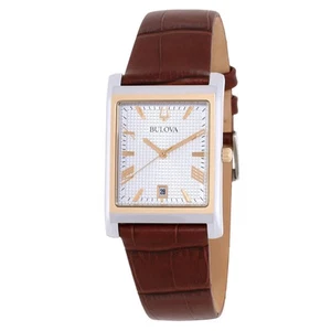Reloj para hombre Bulova Sutton cuarzo esfera plateada 98B430 - Imagen 1 de 3