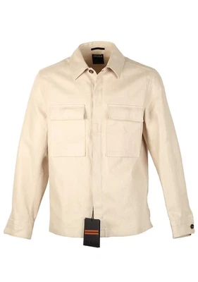 Sobrecamisa ZEGNA Oasi Lino Beige Talla 50 IT / 40R U.S. Nueva Con Etiquetas Foto 1 de 4