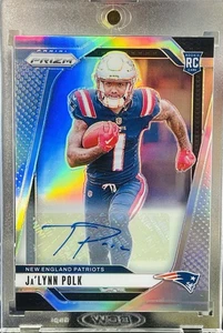 💥2024 Panini Prizm (RC) Ja'Lynn Polk #339 Silver Prizm Autographs 🇺🇸 - Imagen 1 de 11