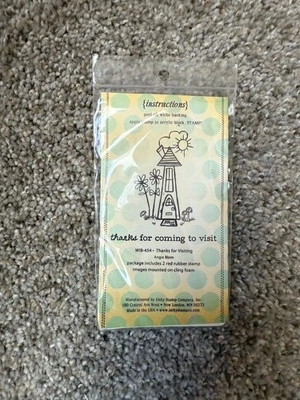 Unity Stamp Company “thanks for coming to visit” Unmounted Repositional Stamp - Image 1 of 2