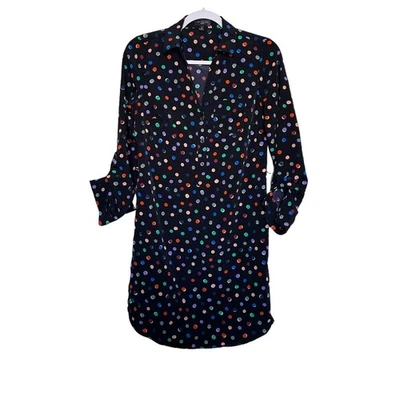 Vestido Camisa The Limited Ashton Lunares Para Mujer Talla XS Multicolor Preppy Foto 1 de 4