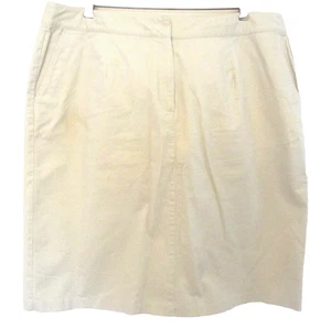 Talbots Woman Stretch Khaki Pencil Skirt, Pockets, Beige, Size 18W - Picture 1 of 13