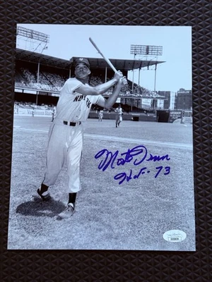 Monte Irvin Signed Autograph 8x10 Photo New York Giants W/HOF '73 JSA - Image 1 of 4