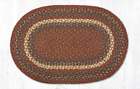 Burgundy/Gray Oval Braided Rug Collection - Capitol Earth RUGS