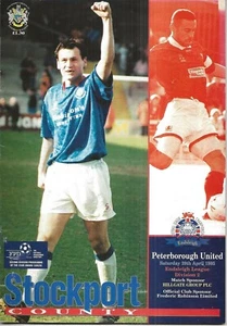Football Programme STOCKPORT COUNTY v PETERBOROUGH UNITED Apr 1995 - Picture 1 of 1