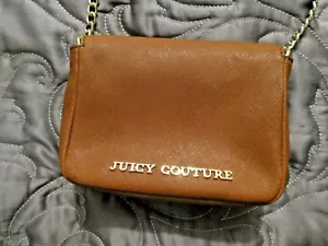 Juicy Couture Sophia Mini Bag Brown Leather Gold Jewel Small Handbag Brand New - Picture 1 of 14
