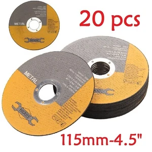 20X 4.5"115MM METAL CUTTING BLADE DISC STAINLESS STEEL ANGLE GRINDER THIN 1.2MM - Picture 1 of 12