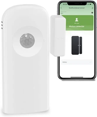 OUVOPO Smart WiFi Door Window Contact and Motion Sensors for Home Security App Alexa
