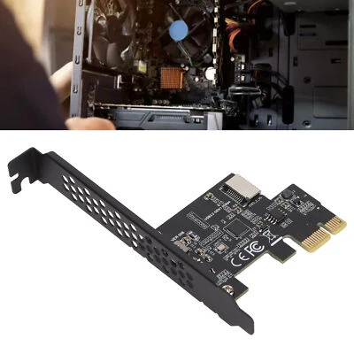 Black USB3.2 PCI E Riser Card Ceramic Capacitors Double Prote-ction Fast Tra Fit - Image 1 of 4
