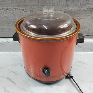 Rival Crock Pot Orange Slow Cooker 3.5 Quart Vintage Retro - Picture 1 of 12