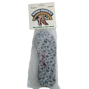 Down-Unders Womens Sandal Medium Floral Stick To Your Feet Reusable New - Picture 1 of 6