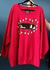 The Office Universal Television Sz 6 Red Sweatshirt Christmas Lights Graphic