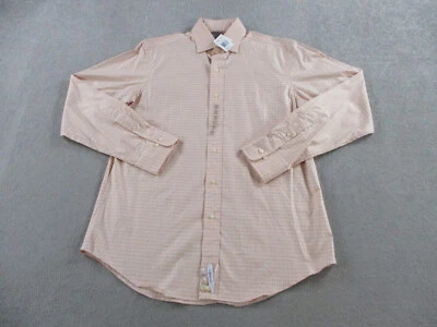 Camisa Ralph Lauren Para Hombres 16 Naranja Cuadros Regent Ajuste Personalizado Vestido Abotonado Extendido Foto 1 de 4