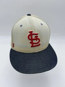 Vintage New Era St Louis Cardinals Levi’s Denim Baseball Hat Cap Fitted Distress - Imagen 1 de 12
