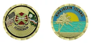 MONEDA DE DESAFÍO DE 1,75" ATOLÓN ISLA KWAJALEIN EJÉRCITO USAKA KWAJALEIN - Imagen 1 de 1