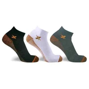 3-Pair Ankle Socks Copper Infused Anti-Fatigue Compression S/M Unisex New - Picture 1 of 4