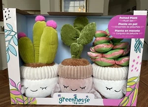 Greenhouse Potted Plant Plush Succulent By Russ. 3 Pack. New - Picture 1 of 9