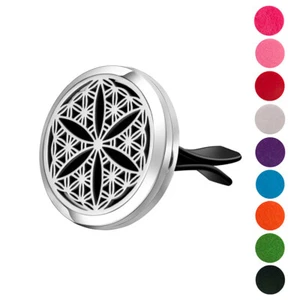 Flower Of Life Aromatherapy Car Air Freshener Essential Oil Car Vent Diffuser - Picture 1 of 6