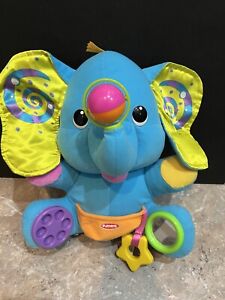 Developmental Baby Toy Sensory Rattle Crinkle Elephant 2000s Spin Mirror Bright