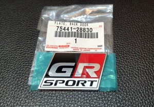 GENUINE  GR SPORT LOGO EMBLEM BADGE FOR BLACK DOOR TOYOA HILUX REVO FORTUNER - Picture 1 of 10