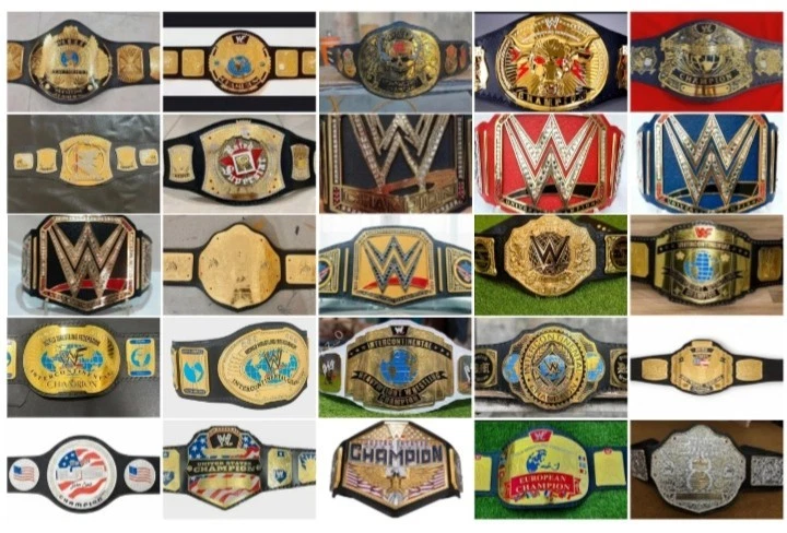 Cinture wrestling WWE, WWF e WCW (wrestling championship title belt) - Immagine 1 di 4