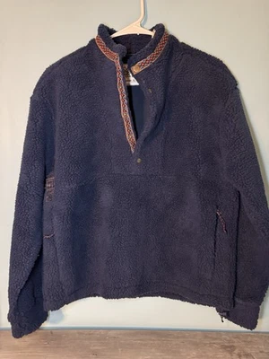 Alpine Design Sherpa Pullover 1/4 Snap Fleece Jacket Vintage Blue XS NWT - Image 1 of 3