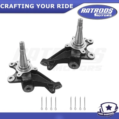 2pcs New For 1984 - 1995 Toyota Pickup 2WD 2.4L 3.0L 2" Front Drop Spindles - Imagem 1 de 4