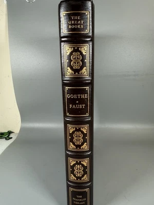 Franklin Library 1978 FAUST PARTS ONE & TWO Johann W. V. Goethe Leather Bound - Image 1 of 4