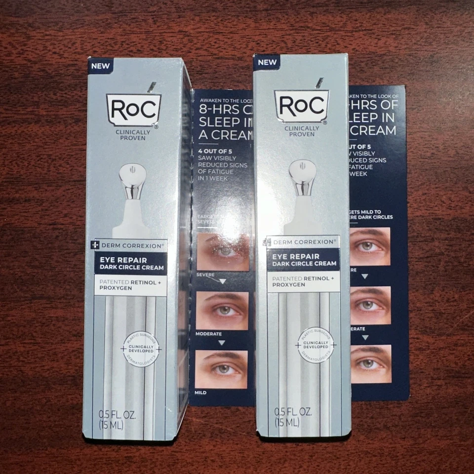 RoC Derm Correxion Eye Repair, Dark Circle Cream 15ml/0.5fl oz -Lot of 2! - Image 1 of 1