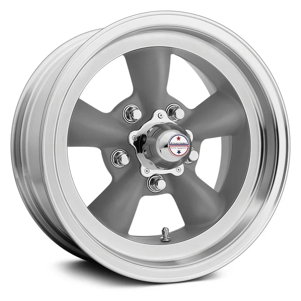 American Racing VN105D TORQ THRUST D 1PC Wheel 15x6 (4, 5x114.3) Gray Single Rim - Image 1 of 4